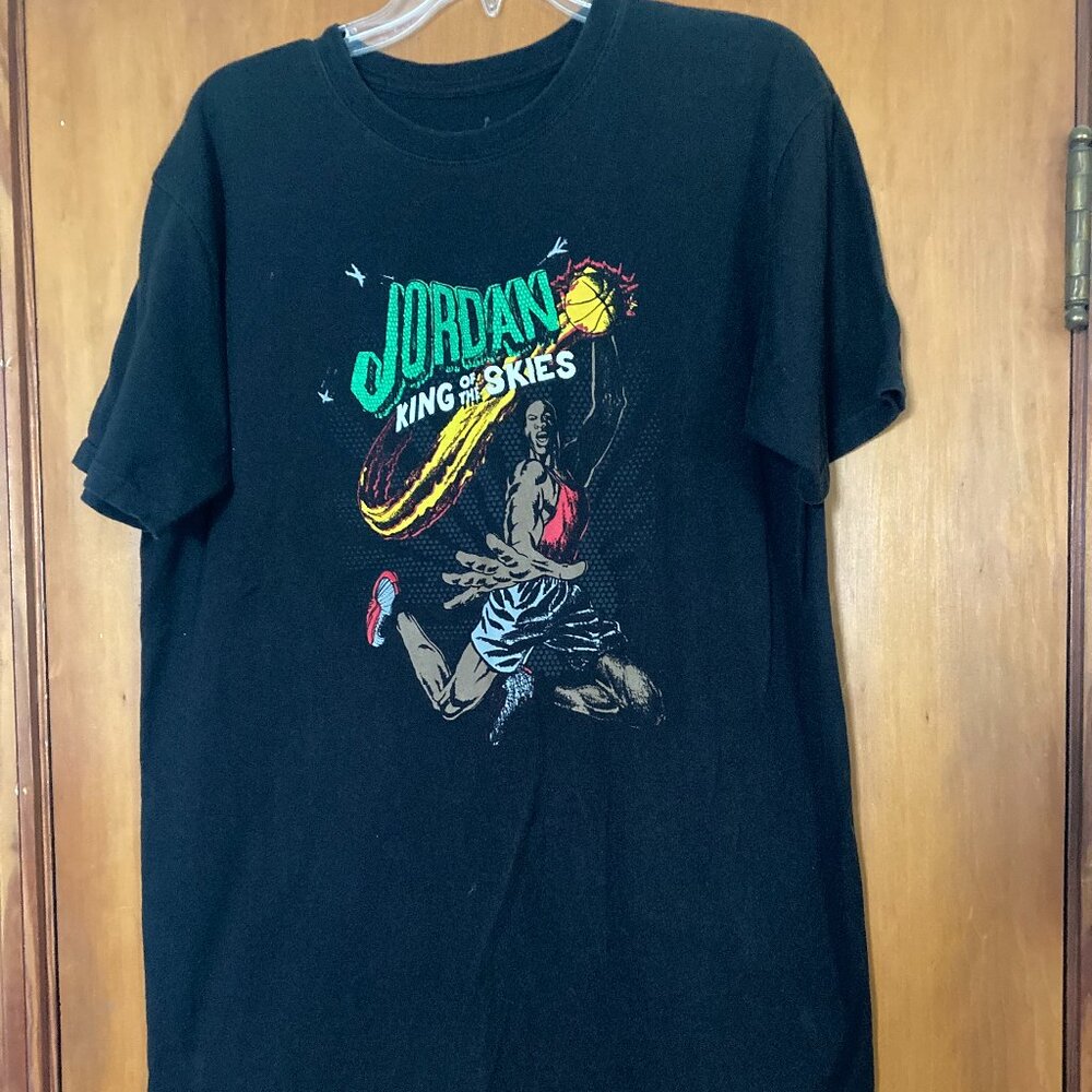 Vintage Y2K Nike Air Jordan 12 Godzilla King of the Skies Promo Shirt (Large)